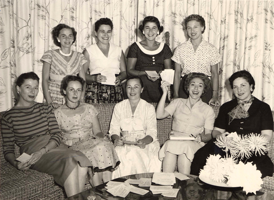Group of women at a meeting of the National Council of Jewish Women, Vancouver, B.C., 1960.